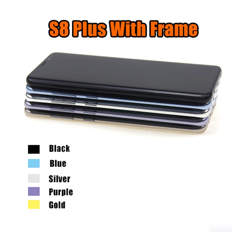 Черный S8 plus ЖК-дисплей для SAMSUNG Galaxy S8plus G955F+ сенсорный экран дигитайзер S8 Plus G955 G955F ЖК