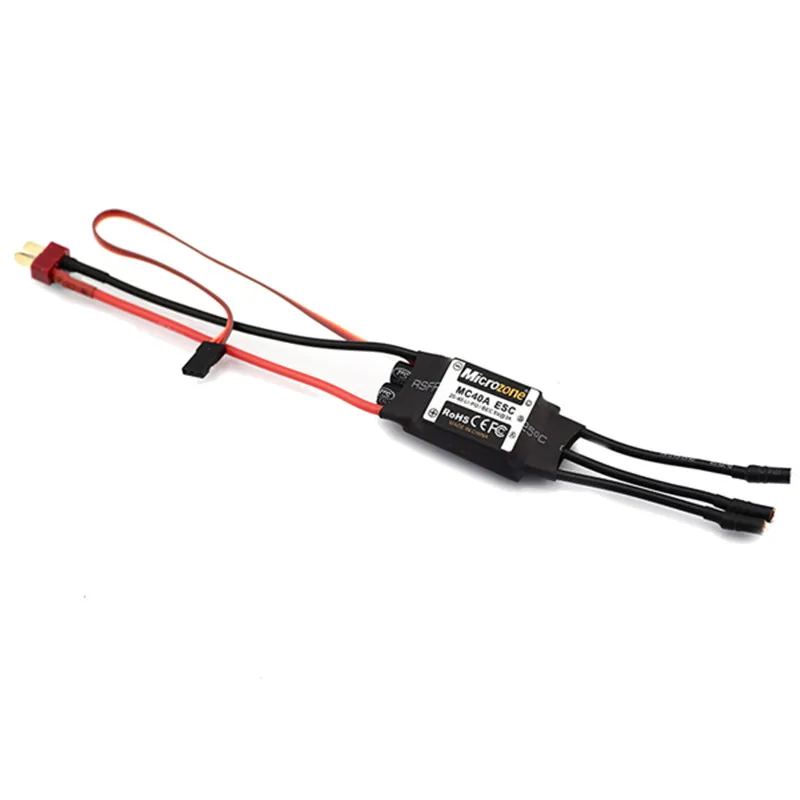 Microzone MC 2-4S 40A бесщеточный ESC с 5 V/2A BEC для радиоуправляемой модели самолета игрушки