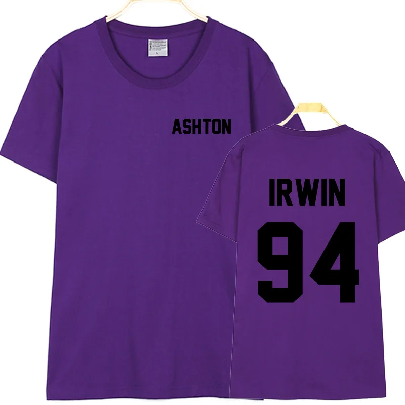 

Ashton Irwin T Shirt front Ashton black Irwin 94 two sides print T Shirt 5 Seconds of Summer Ashton Men Women Cothes