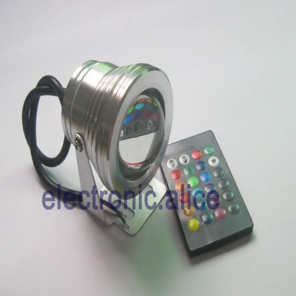 Светодиодный RGB прожсветильник IP68 для сада бассейна пруда аквариума лампа с