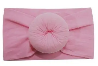 2216 pink 1 шт. Топ для новородженных ободок с бантом Твердые тюрбан нейлон Headwrap дети короткое платье аксессуары для волос Лето бандо bebe - Цвет: 2216 pink