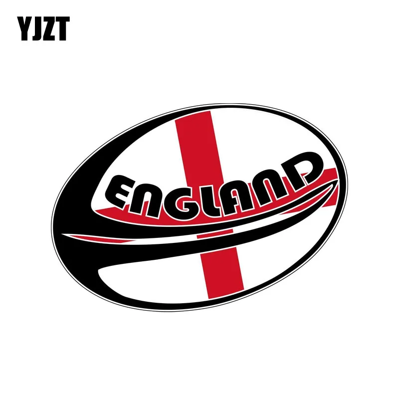 

YJZT 12.7CM*8.3CM Car Styling England Flag Rugby Sport Motorcycle Car Sticker Accessories Decal 6-2073