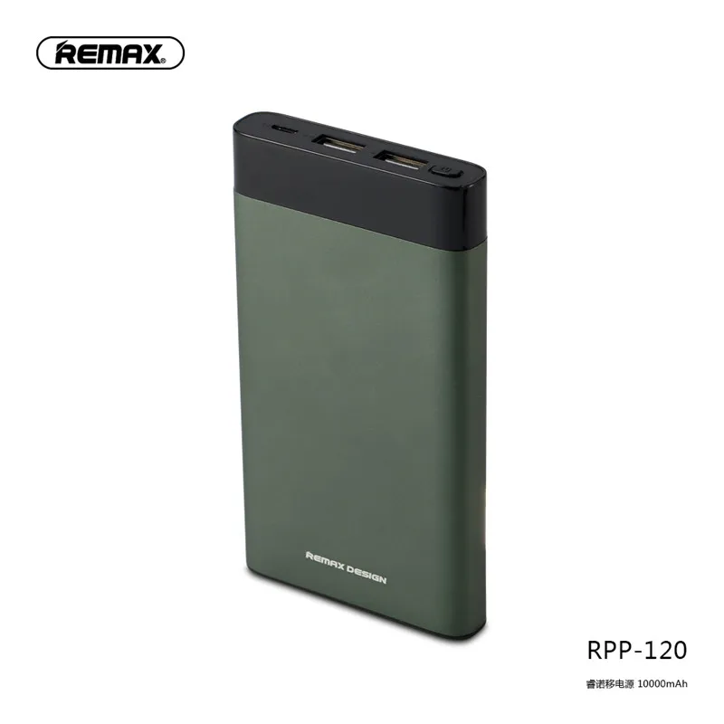 10000mAh Green Remax 20000 мАч Внешний аккумулятор с двойным USB ЖК-дисплеем, портативное Внешнее зарядное устройство, внешний аккумулятор 10000 мАч для Xiaomi samsung huawei - Цвет: 10000mAh Green