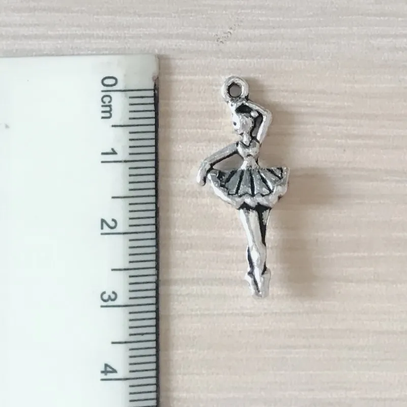 12 шт. Сделай Сам ювелирные изделия танцевальная балетка Шарм балетный кулон