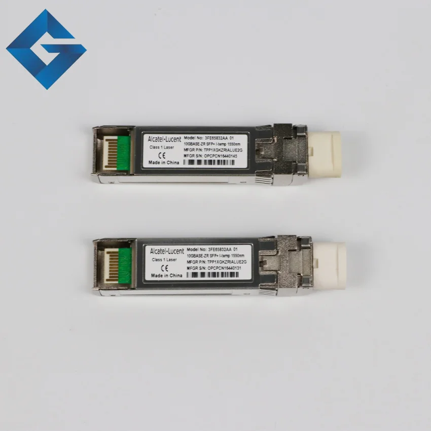 Совершенно новый Alcatel Lucent 10G BASE ZR SFP + 1550NM 3FE65832AA 01 модули|Оптоволоконное