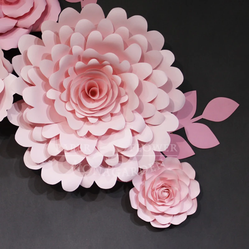 9 шт. гигантские бумажные цветы и зеленые листья Декор для свадебной вечеринки