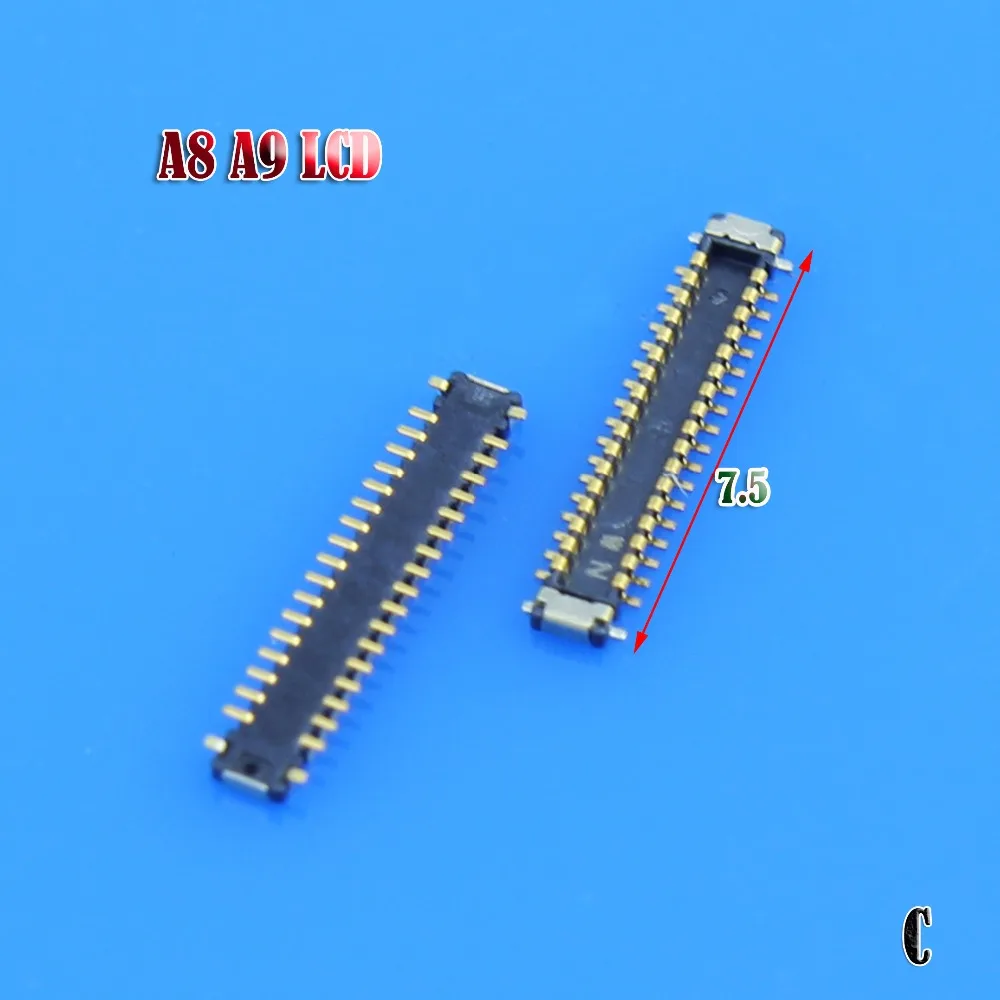 Для Samsung A3 A5 A8 A9 J100 J200 S5360 7562 9082 S2 S3/NOTE2 E5 LEC FPC разъем штепсельная вилка на matherboard ЖК
