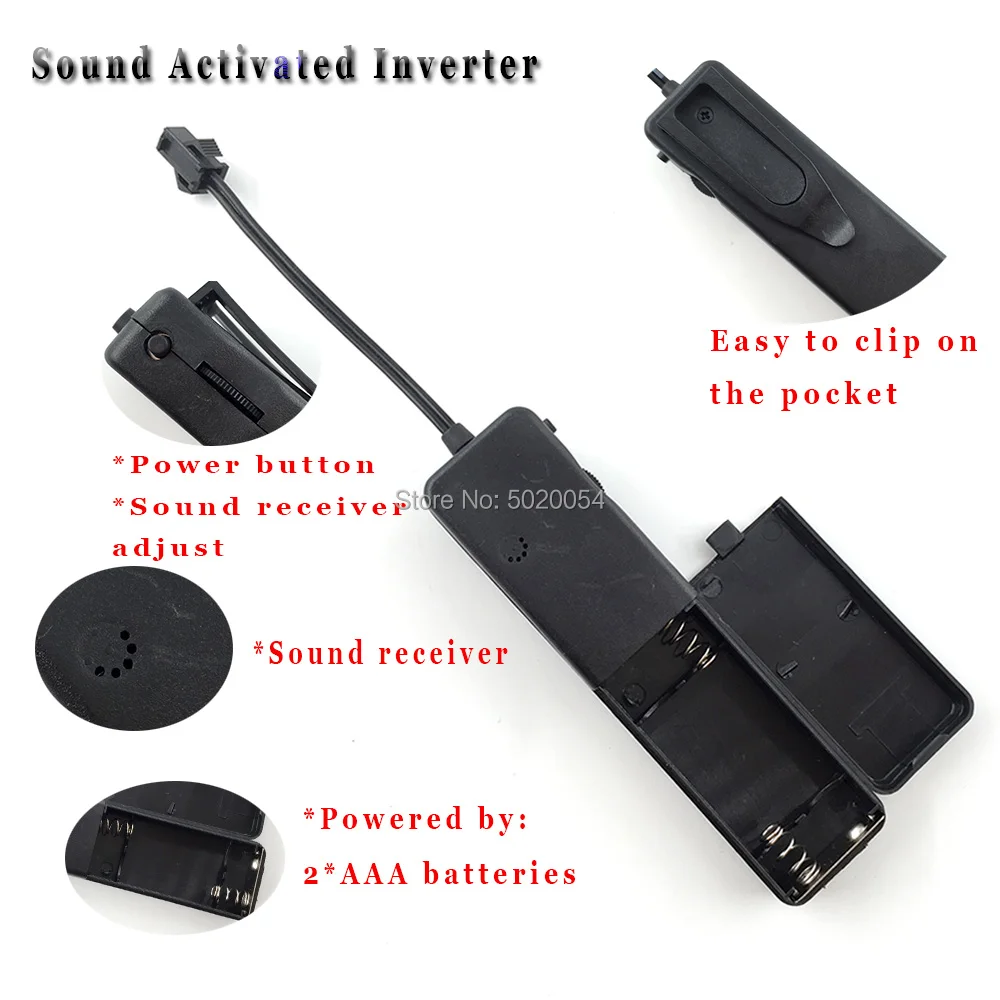 Светящаяся в темноте светодиодная маска GZYUCHAO для вечеринки светящаяся EL