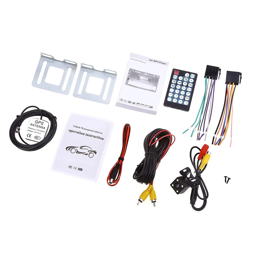 7021 г 2 Din автомагнитолы автомобиля MP3 мультимедийный плеер Bluetooth FM USB gps удаленного