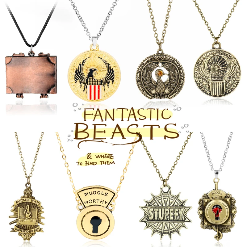 

Women Men Necklace Choker Fantastic Beasts and Where to Find Them Movie props Jewelry Pendants Necklaces Collections Gift