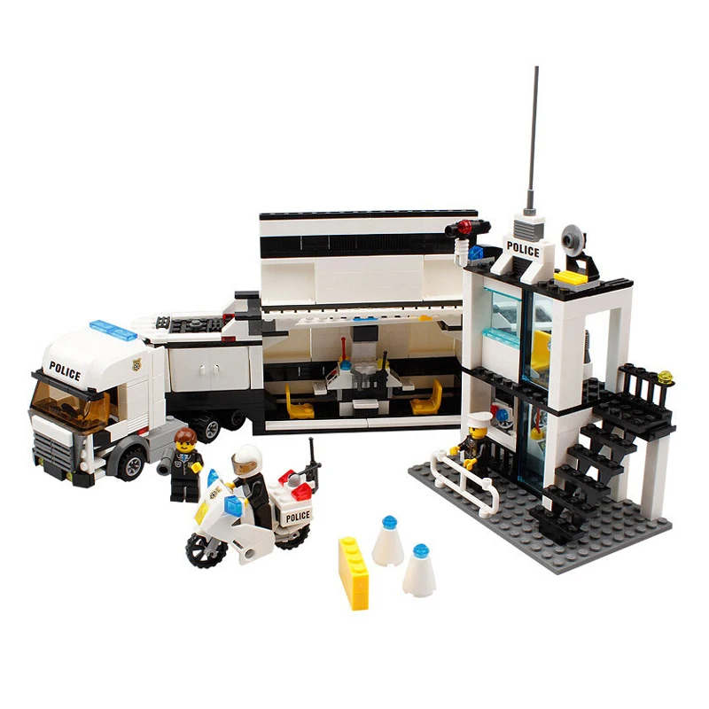 511 шт. детские игрушки городская улица полицейский участок автомобиль грузовик