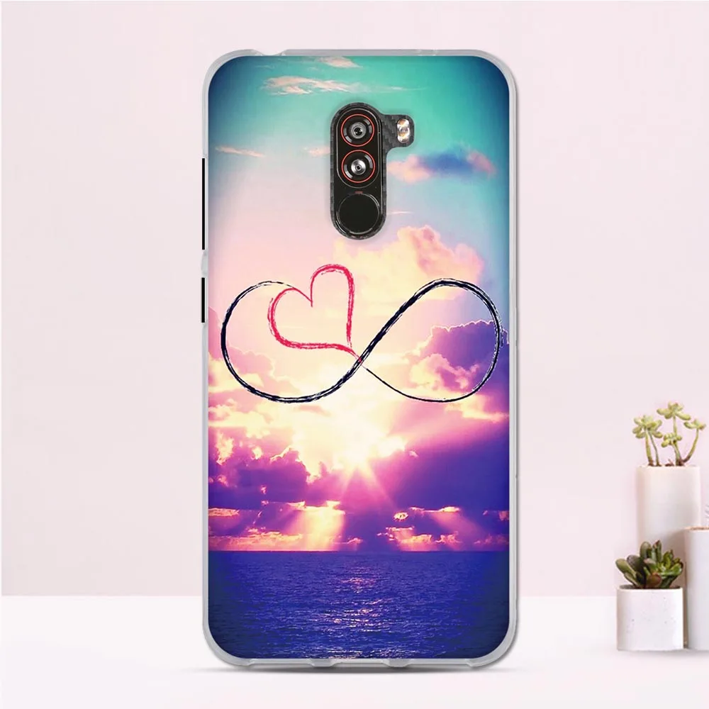 Чехол для Xiaomi Pocophone F1 Cortoon animals чехол на заднюю панель из мягкого ТПУ с принтом Poco