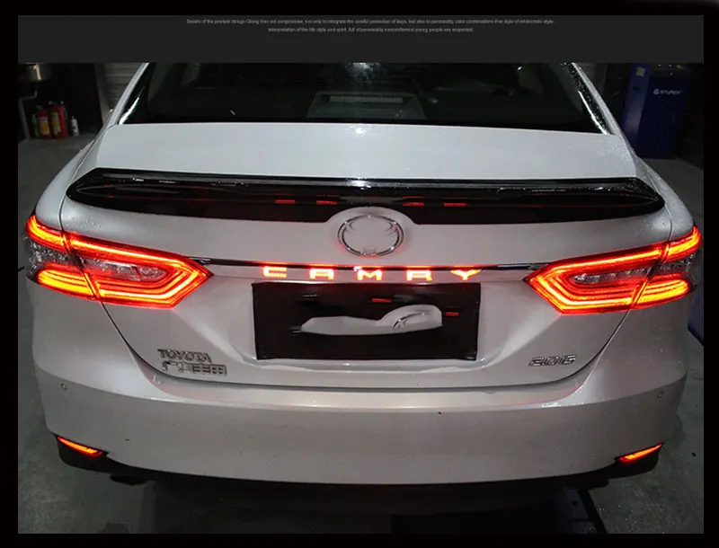 Тюнинг автомобилей задние фонари для Toyota Camry гибридные задние фонари светодиодный DRL ходовые огни бампер задние фонари для парковки