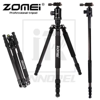 zomei z818c professional carbon fiber tripod kit monopod z818c for dslr camera five colors available light compact portable