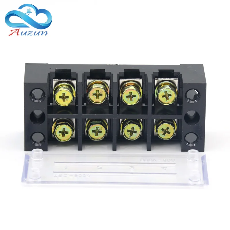 TBC-6004 Terminal Blocks Fixed Terminals High Current 60A 4P Copper Contact | Обустройство дома
