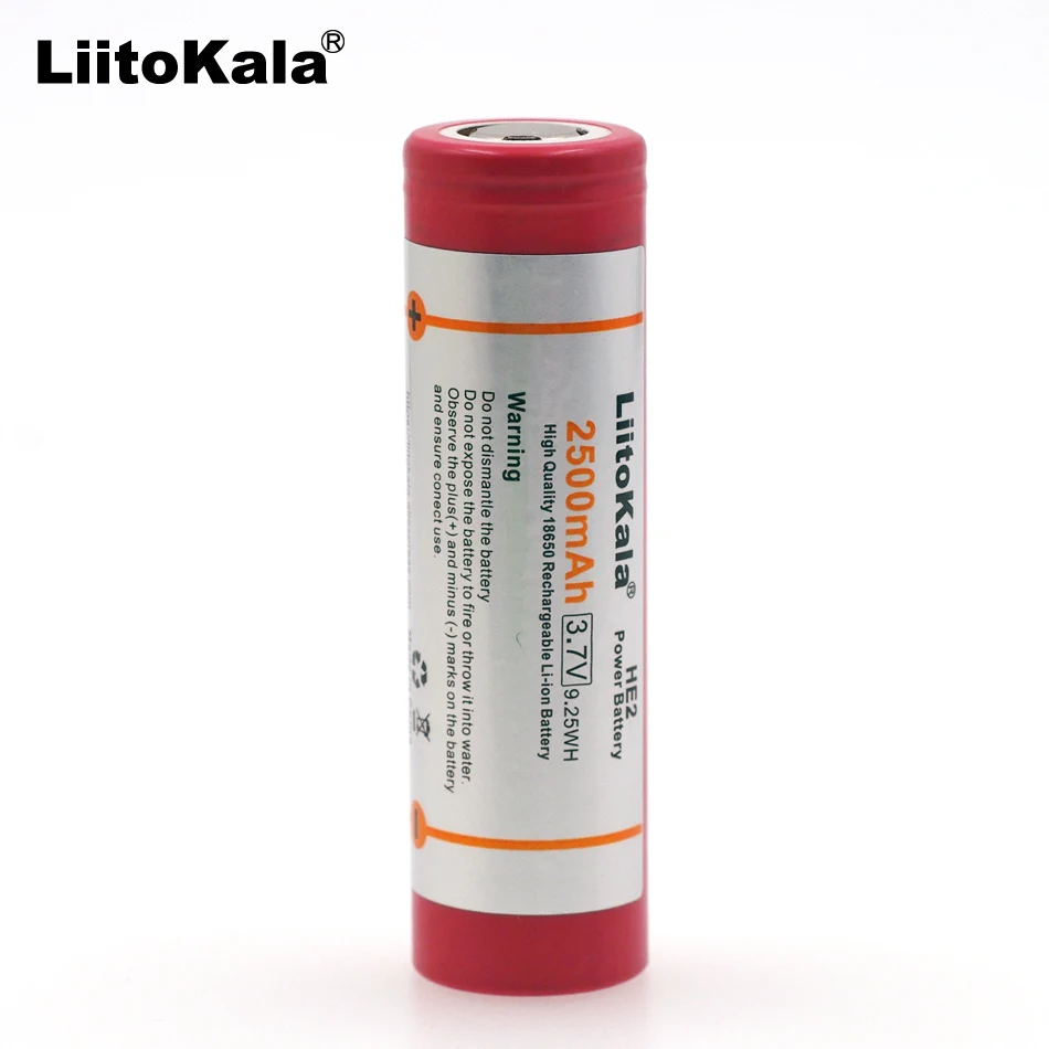 New Liitokala HE2 18650 lithium-ion battery 3.7 V 2500 mAh can keep . Electronic special 20A 30A discharge | Электроника