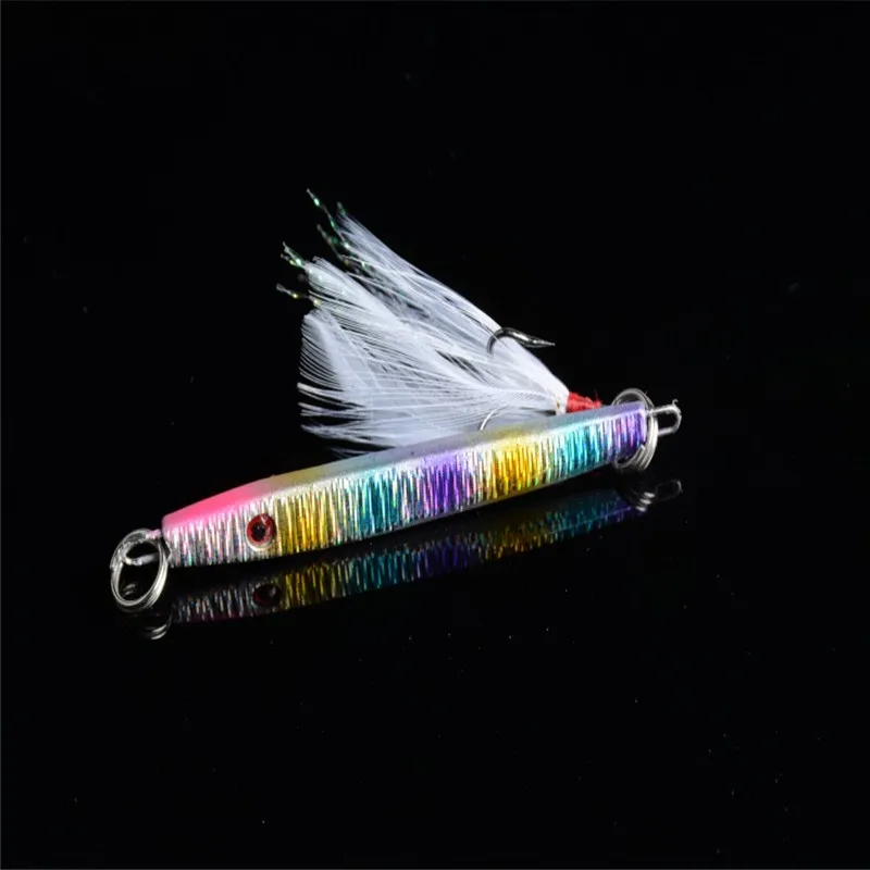 1 pcs Bulk New Lot Laser Jigs Sea Fishing Lures Metal Bait Iron Lead Tackle 5.7cm/11g 2547 | Спорт и развлечения