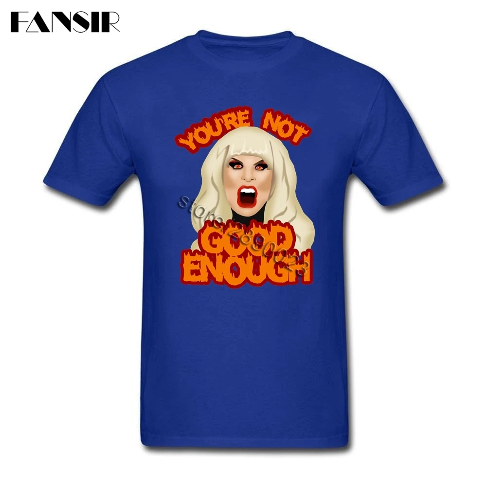Рубашка Rupaul мужская с коротким рукавом белая футболка надписью You'm Not Good