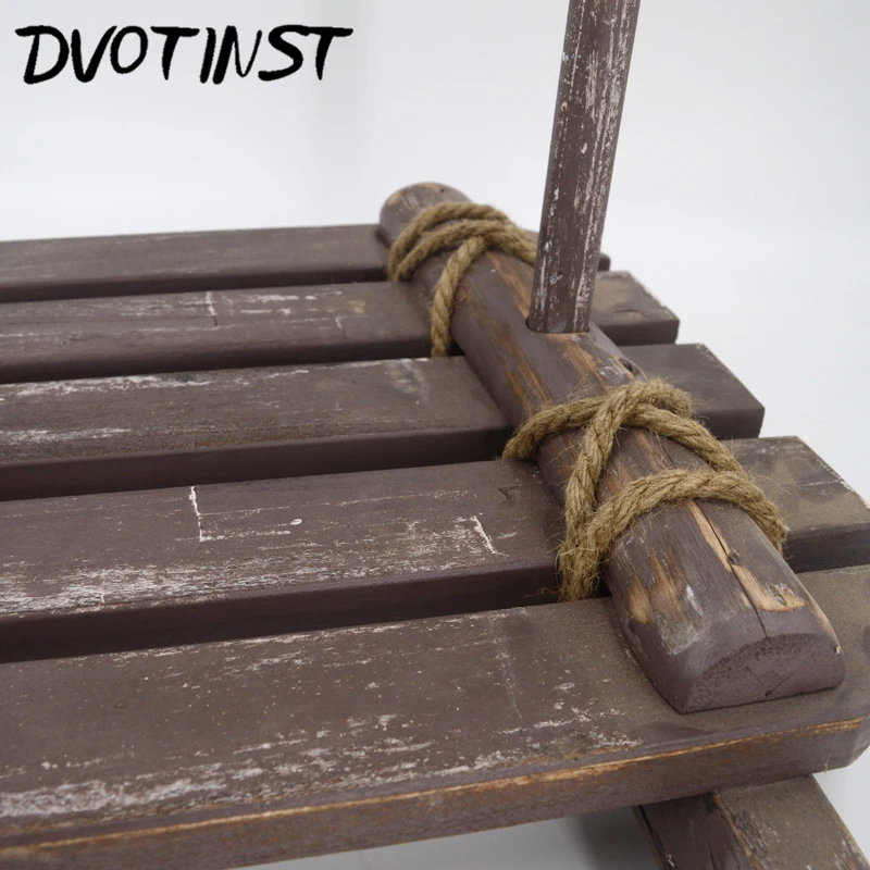 

Dvotinst Newborn Baby Photography Props Wooden Bed Flag Sailboat Fotografia Decoration Infant Toddler Studio Shooting Photo Prop