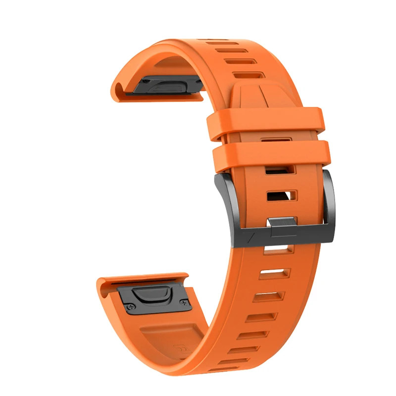 Оранжевый 26 мм ремешок для наручных часов Ремешок для Garmin Fenix 5X Смарт-часы ремешок быстросъемный силиконовый удобный ремешок для наручных часов ремешок с пряжкой - Цвет: Оранжевый