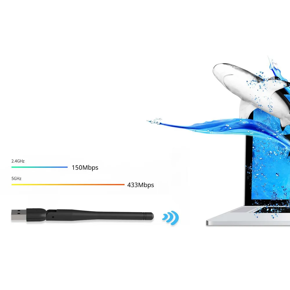 WAVLINK USB Wifi адаптер 600 Мбит/с 5 ГГц AC600 двухдиапазонный беспроводной сетевой 2 4 Wi-Fi