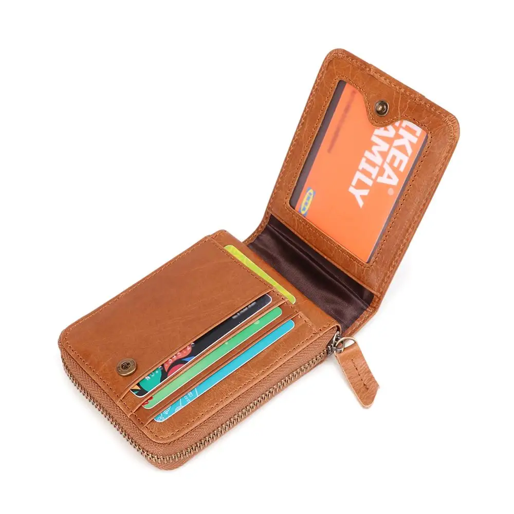 Женский кошелек и сумочка из натуральной кожи с отверстиями RFID 2019|Мужские