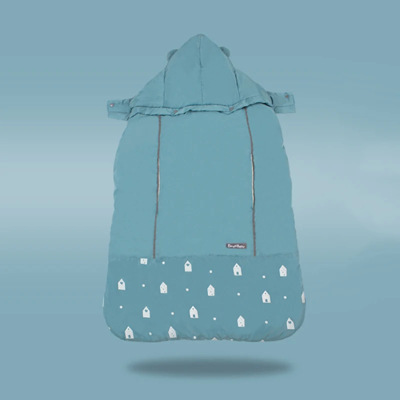 Lake blue Теплый кенгуру пальто Хипсит, накидка Детский рюкзак слинг обёрточная бумага для маленьких мантия накидка водонепроница осень зим - Цвет: Lake blue