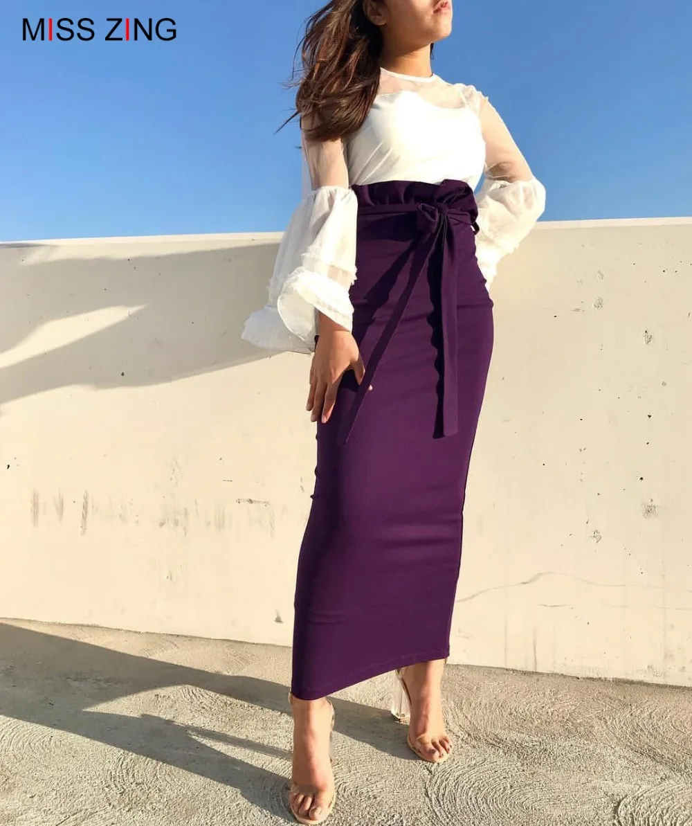 Zing fashion/Женская юбка-комбинезон с поясом, комбинезоны, элегантные комбинезоны для отдыха, мусульманские Брюки, вечерние, до щиколотки, Исламская одежда