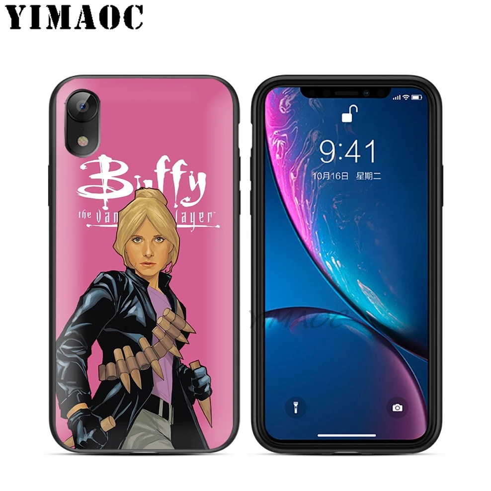 YIMAOC Buffy Охотник на вампиров Мягкий ТПУ Черный силиконовый чехол для iPhone X или 10 8 7 6S