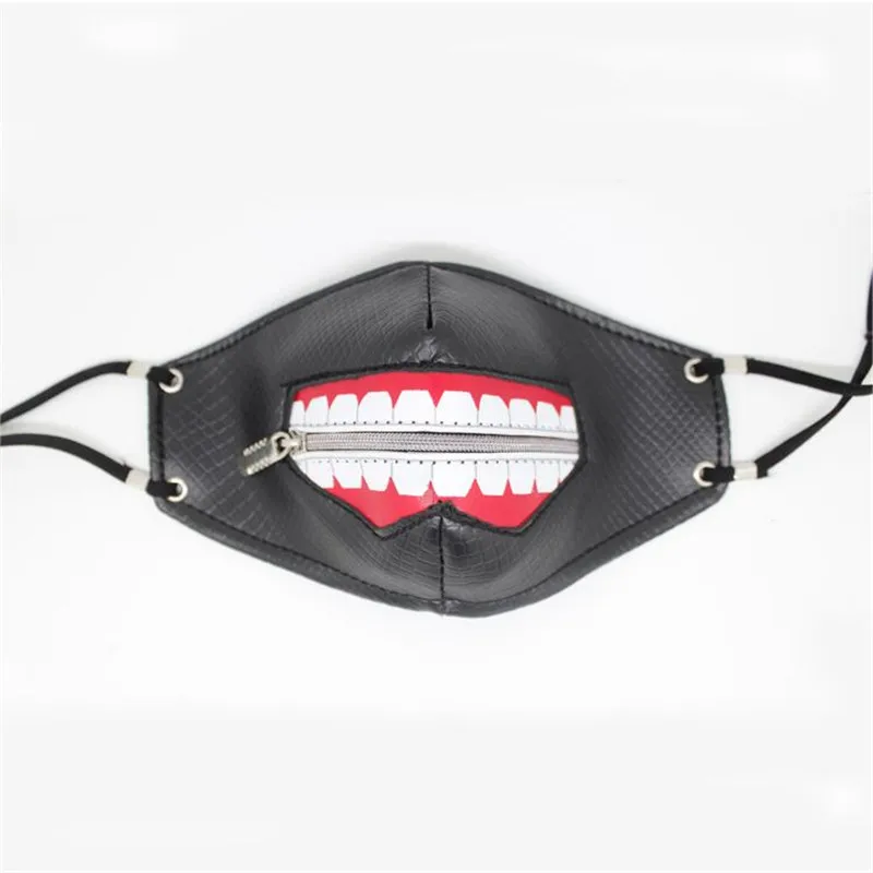 Горячая новинка аниме Токийская маска вурдалака Kaneki Ken костюмы для косплея аксессуары террор молния преувеличенная Личность Мода черная маска