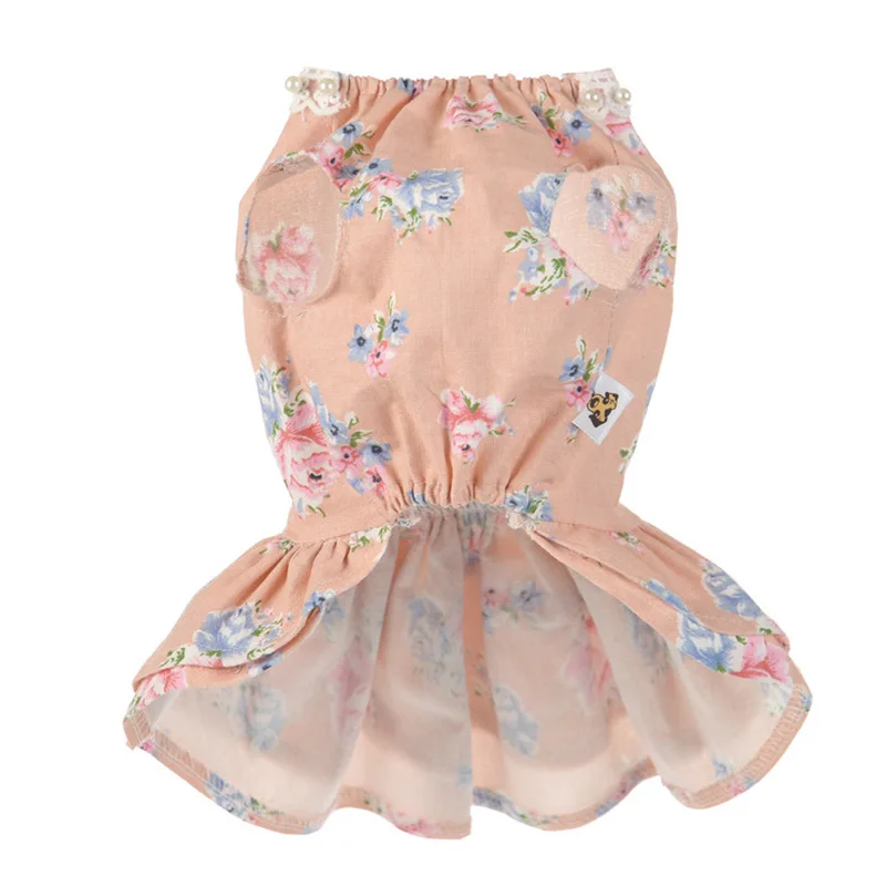 Новинка 2017 одежда для домашних животных платье собак юбка с солнечным цветком на