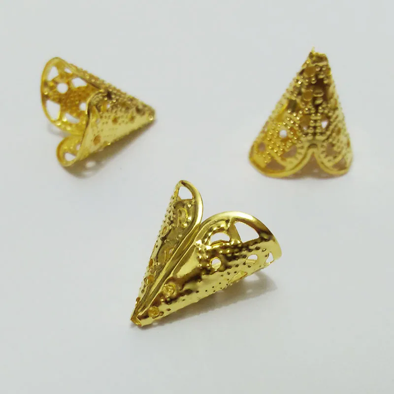 Колпачки с кисточками обжимные концы перламутровый шнур текстурированный