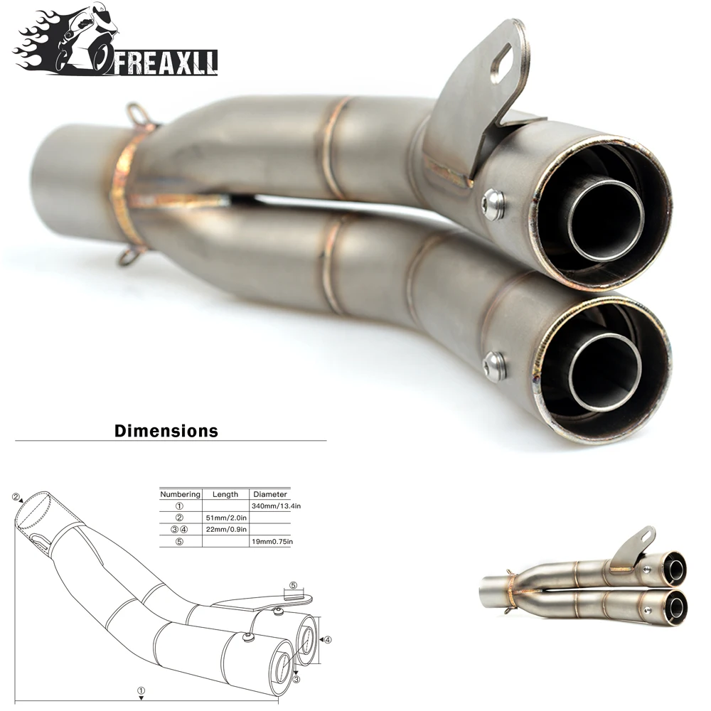 

Универсальный выхлопной глушитель для мотоцикла, 36-51 мм, для YAMAHA MT 01 07 09 ABS YZF R1 Kawasaki Z 300 ABS 800