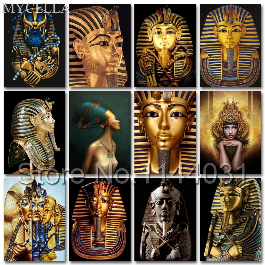 Алмазная вышивка MYCELLA египетский фараон сделай сам Маска полная алмазная