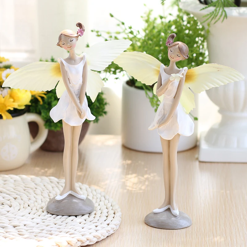 Поли сидит с цветочным мотивом для девочек Леди сестра деко стоя Фея Ангел