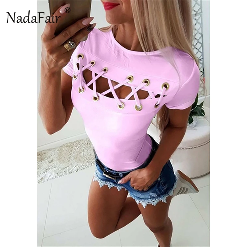 Женская футболка с круглым вырезом FSDA белая однотонная лето 2019|Футболки| |