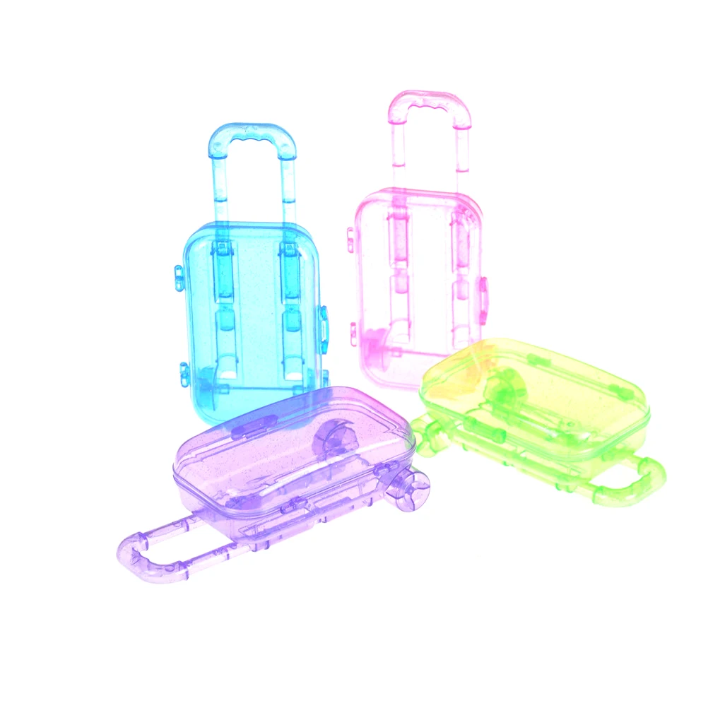1 шт. пластиковый прозрачный 3D Дорожный чемодан багаж мебель детские игрушки