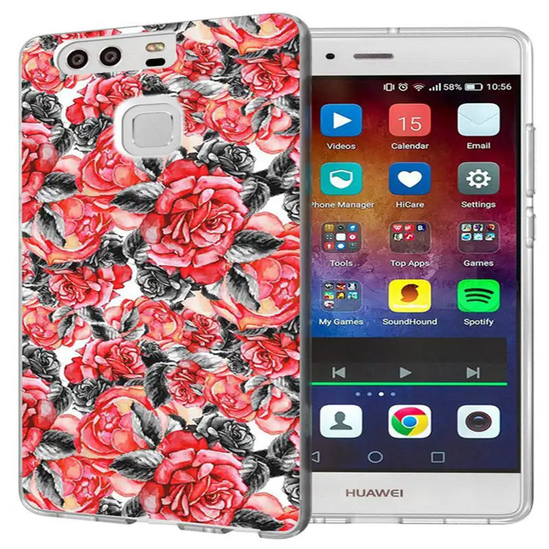 Для Huawei P9 Lite/P8 Lite/P10Lite Y5 II 2 Y5ii/Y6 Compact/мягкий чехол из ТПУ с узором дизайнерское