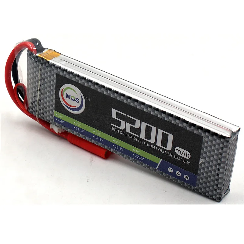 MOS 2S RC самолет LiPo батарея 7 4 v 5200mah 35C Max 70C батареи для Квадрокоптер