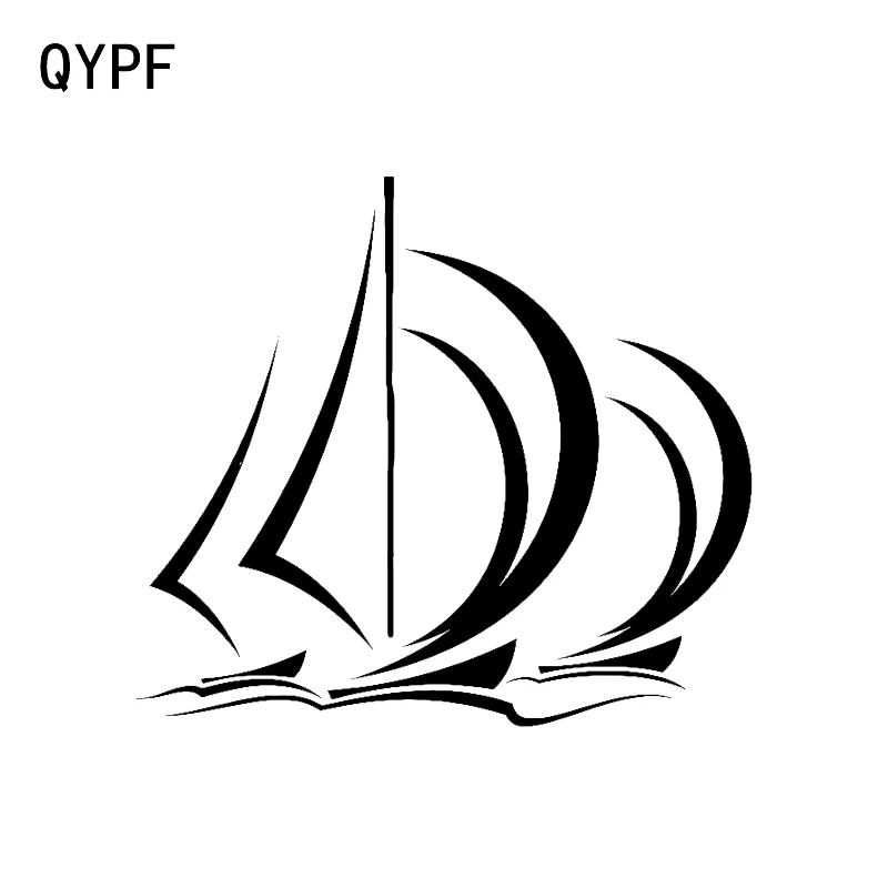 QYPF 13 5*12 1 см интересный пиратский корабль виниловый автомобильный стикер высокое