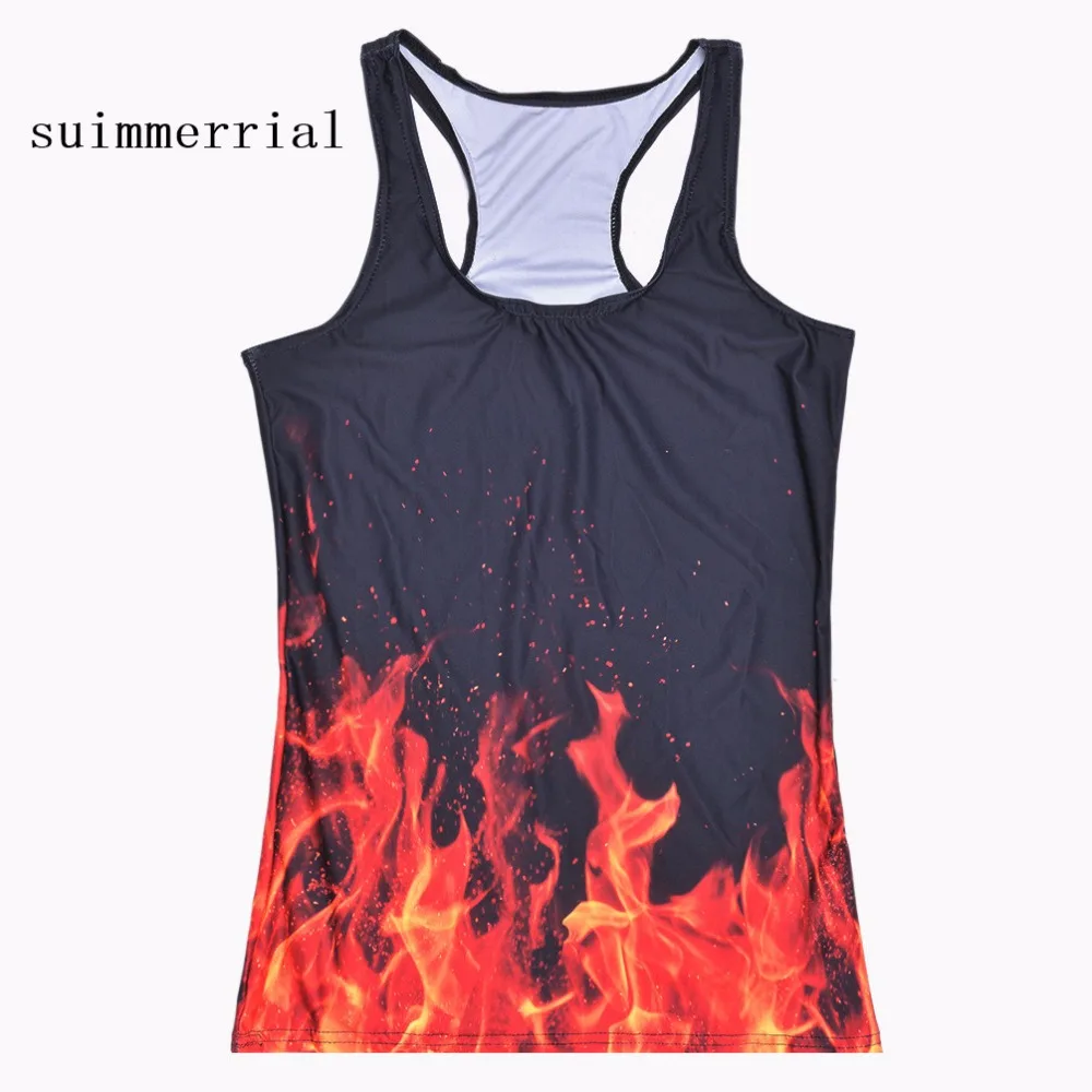 Женский топ с открытой спиной черный пикантный в китайском стиле принтом огня