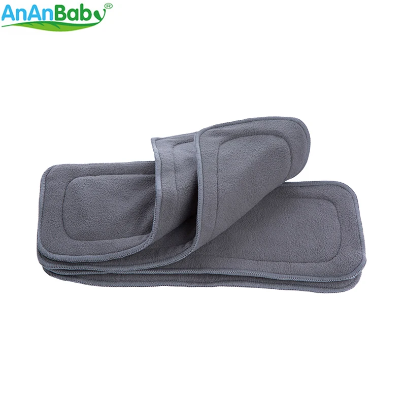 Вкладыши для подгузников Ananbaby 5 шт./лот слойные бамбуковые угольные удобные