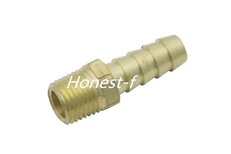 

Brass Barbed Fitting Coupler / Connector 1/4" Male BSPT x 3/8"(10mm)Hose Barb Fuel Gas