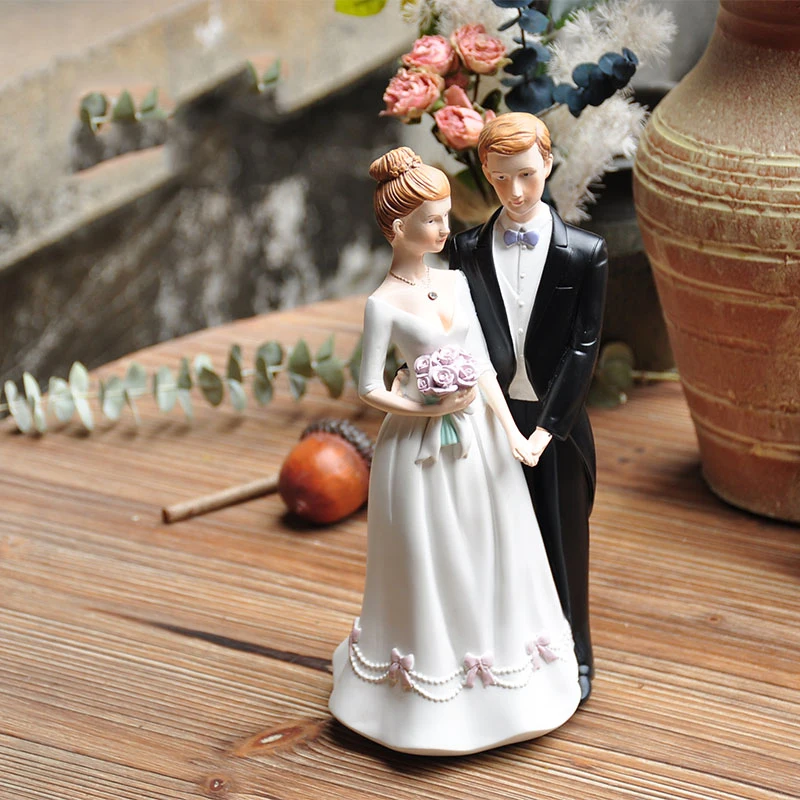 Новый Жених невеста фигура украшение забавная сцена для торта подарок