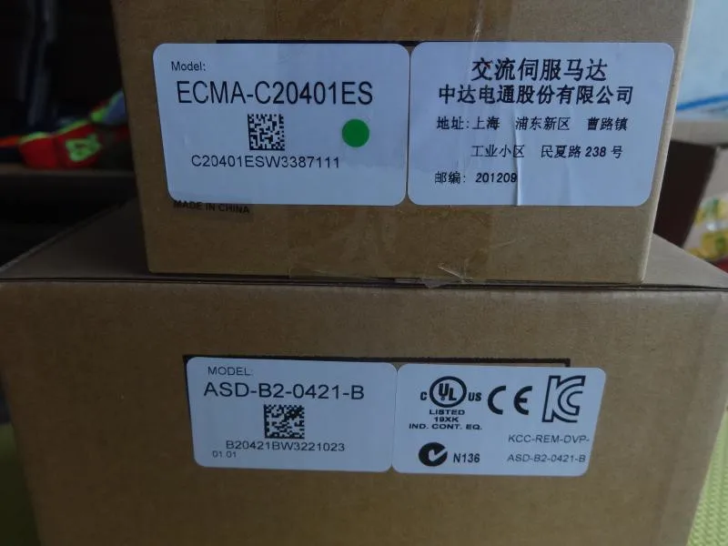 ECMA C20401ES + ASD B2 0121 B DELTA 100w 3000rpm 0.32N.m ASDA AC Серводвигатель комплекты с 3m силой и кабелем