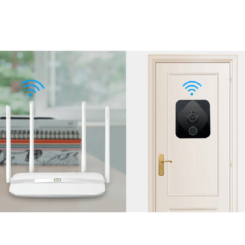 M8 дверной звонок умный WIFI видеодомофон Wi-Fi Звонок камера для квартиры