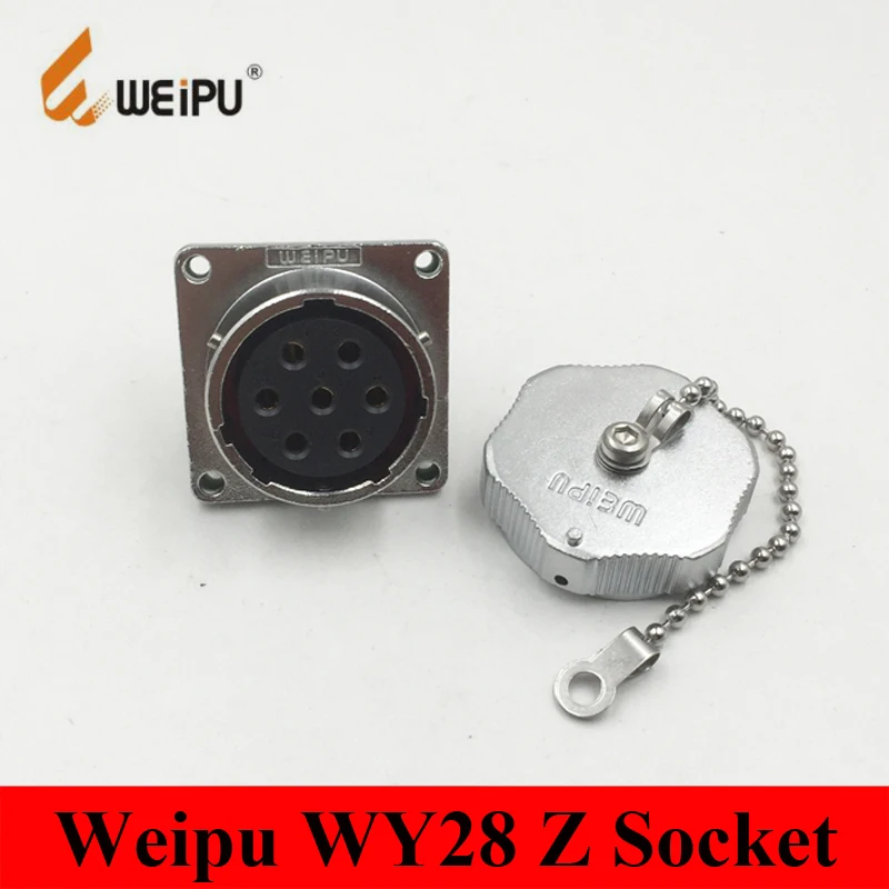 Оригинальные разъем WEIPU WY28 2 3 4 7 10 12 16 17 20 24 26 Pin IP67 Z гнездовой Квадратный фланец|4 pin