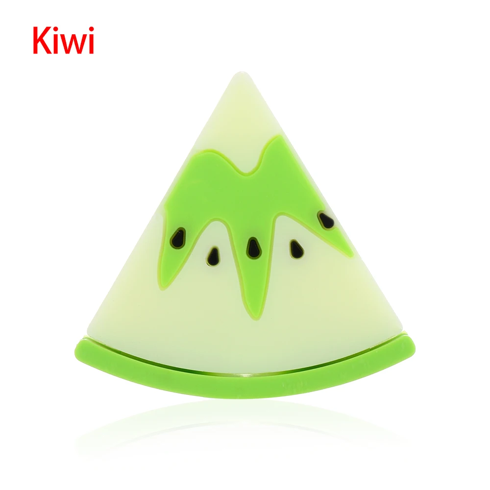 Kiwi 1 шт. мягкий милый мультяшный фруктовый кабель для зарядки телефона, защитный шнур для передачи данных, чехол для смартфона, аксессуары для провода для пиццы/лимона/киви - Цвет: Kiwi