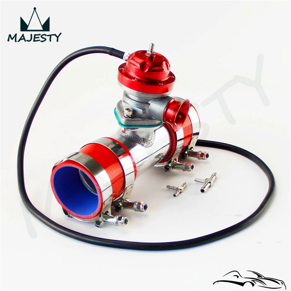 

30PSI TS BOV turbo + 2 "50*150 мм Фланцевая труба + 2 * красные силиконовые шланги + 4 * хомуты абсолютно новый красный цвет