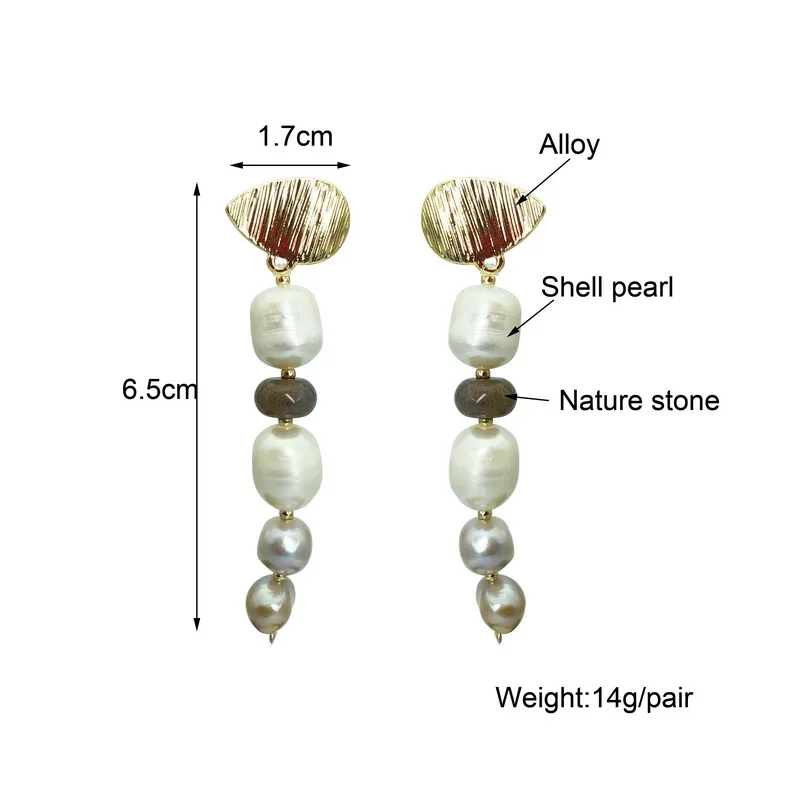 F. J4Z Новые горячие серьги в виде раковин Каури Винтаж барокко серьга с искусственным жемчугом женские цветные природа ракушка серьга пляж ювелирные изделия